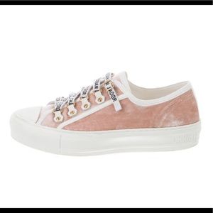 Christian Dior Walk’N’Dior Velvet Low Too Sneaker Pink Size 9/39